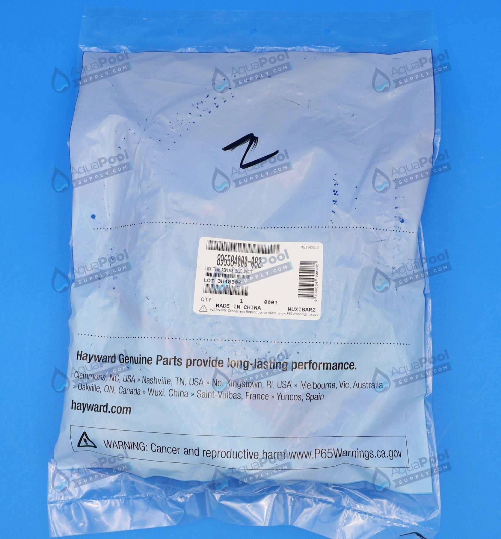 Hayward Blue Standard Tire, No Hump (rear), Light Blue, 2-Pack 896584000-082 - img-5