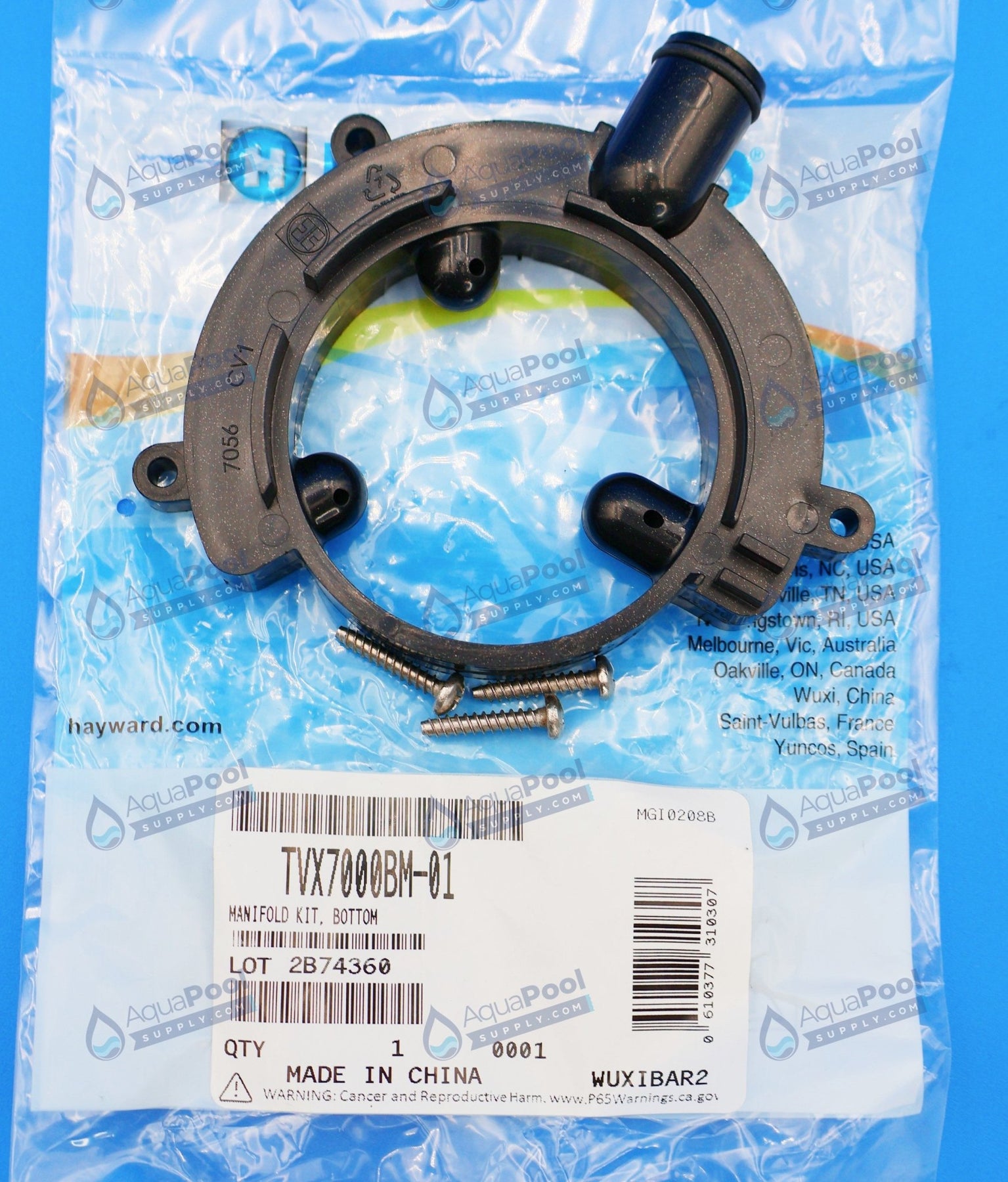 Hayward Bottom Manifold Kit for TriVac 700 & 500 TVX7000BM-01 - img-5