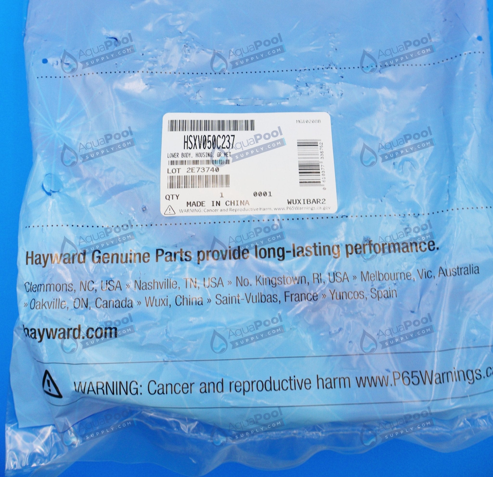 Hayward Lower Body Housing for PoolVac and Navigator V-Flex HSXV050C237 - img-5