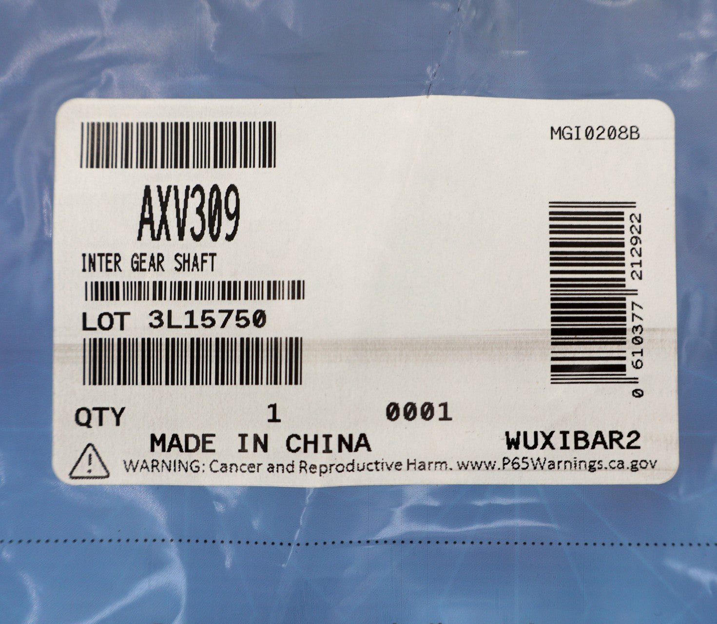 Hayward PoolVac Classic™ and PoolVac XL™ Pool Cleaners Intermediate Gear Shaft AXV309 - img-5