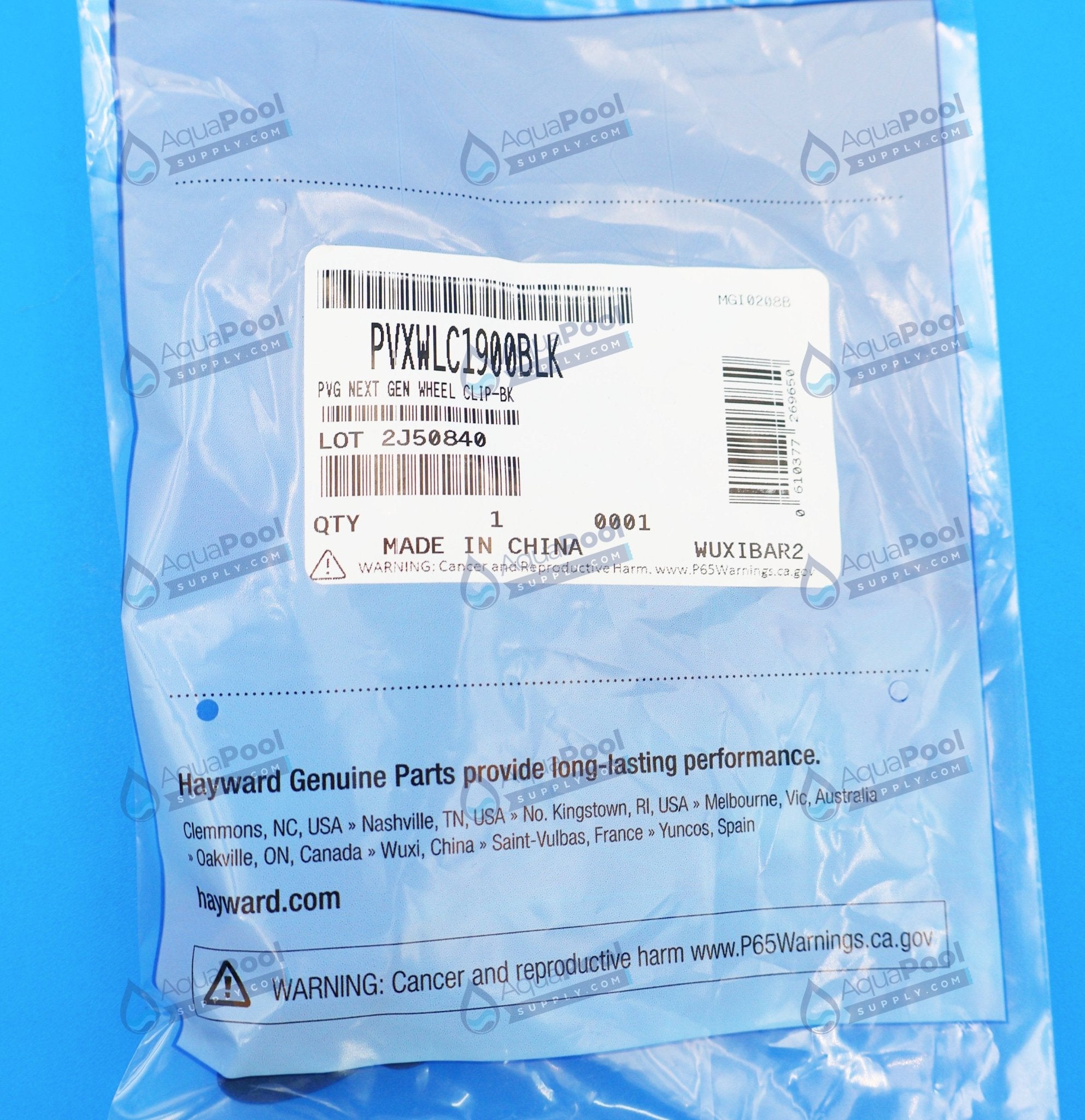 Hayward Poolvergnuegen Black Wheel Retainer Clip PVXWLC1900BLK - img-5