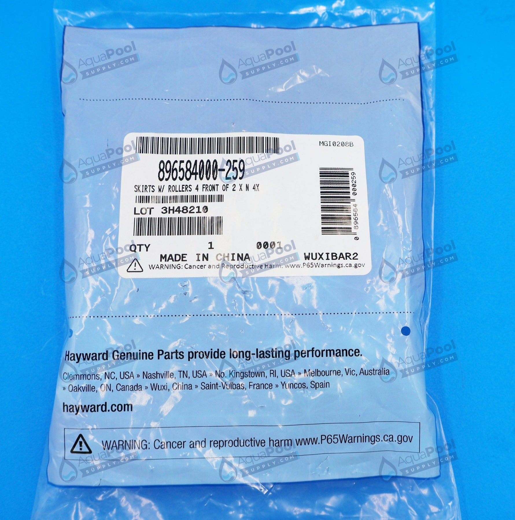 Hayward Poolvergnuegen Front Skirt with Rollers 896584000-259 - img-6
