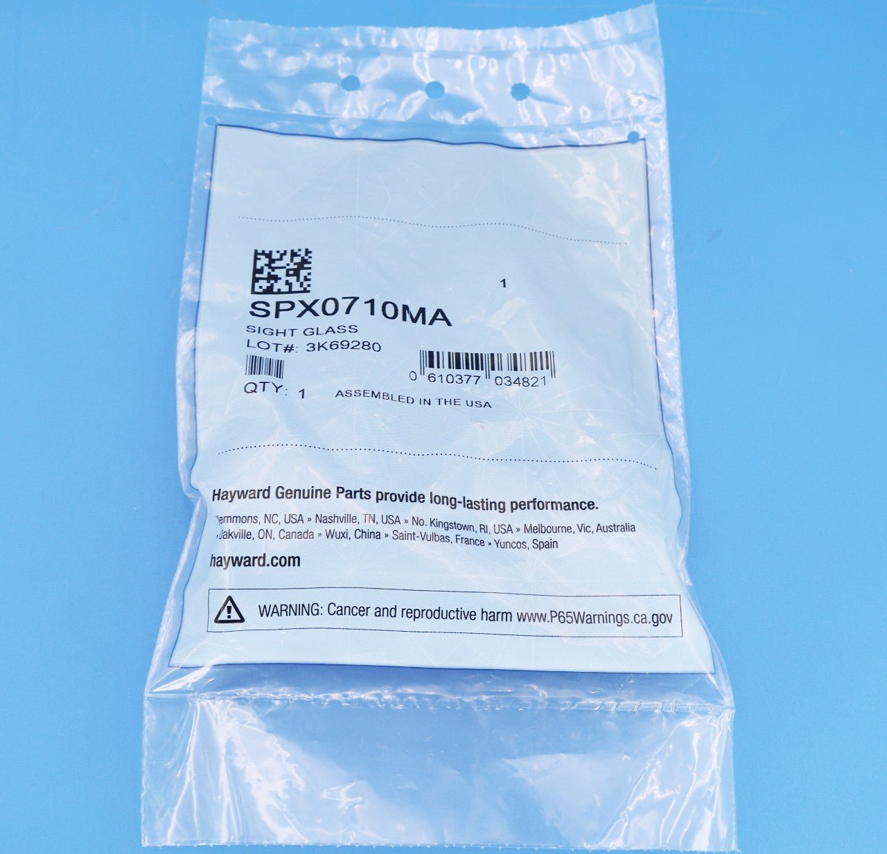 Hayward Sight Glass & O-Ring for Sand Filters SPX0710MA - Pool Filter Parts - img-4