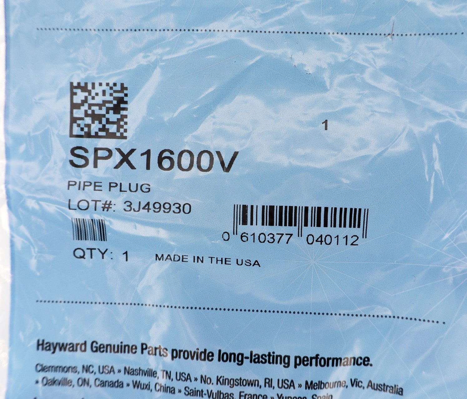 Hayward Super II 0.25-inch Pool Pump Drain Plug SPX1600V - img-5