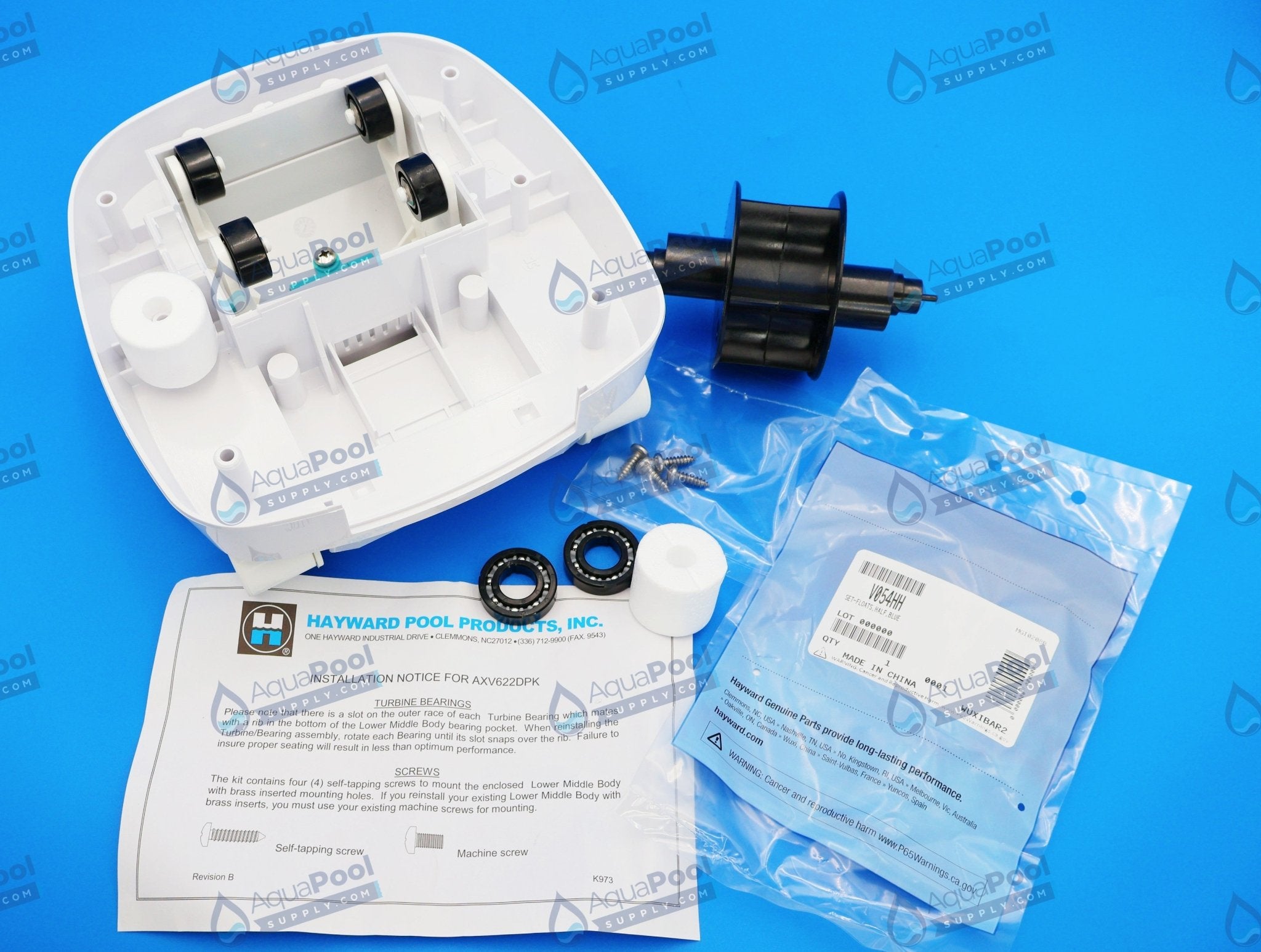 Hayward White Universal Propulsion/Conversion Kit for PoolVac Ultra and Navigator - Suitable for Concrete Pools AXV622DPK - img-3