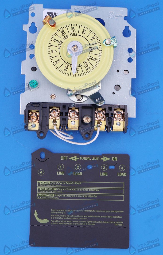 Intermatic 220V DPST Mechanical Time Clock Mechanism T104M - Pool Automation