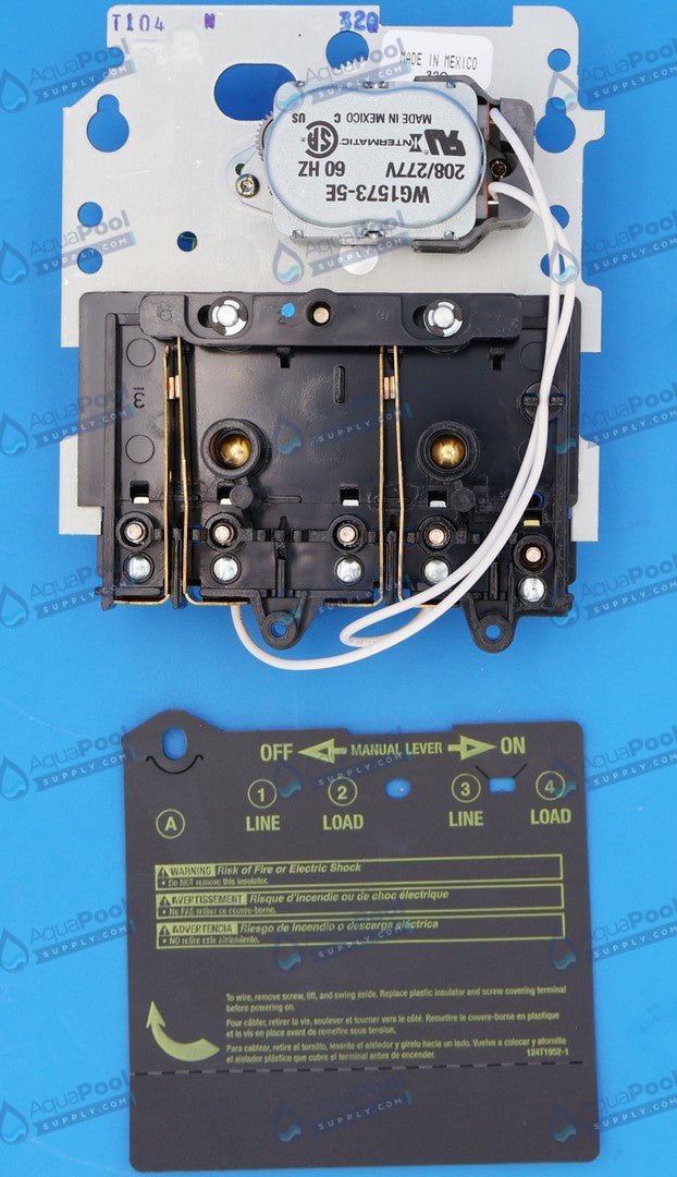 Intermatic 220V DPST Mechanical Time Clock Mechanism T104M - Pool Automation