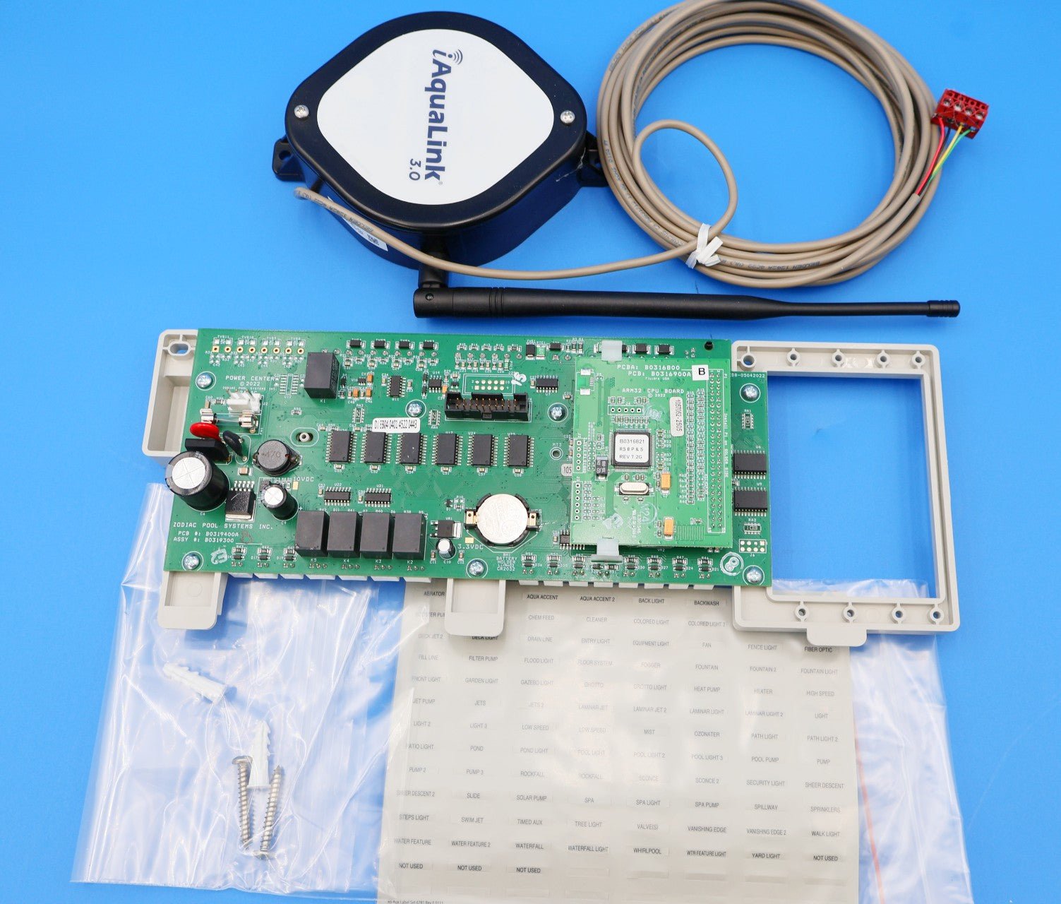 Jandy AquaLink 3.0 Upgrade Kit with RS-PS8 PCB, Bezel, CPU IQ30-RS - Pool Automation - img-2