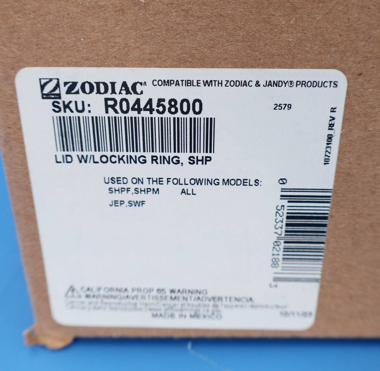 Jandy ePump Lid & Locking Ring w/ O-Ring R0445800 - Pool Pump Parts - img-8