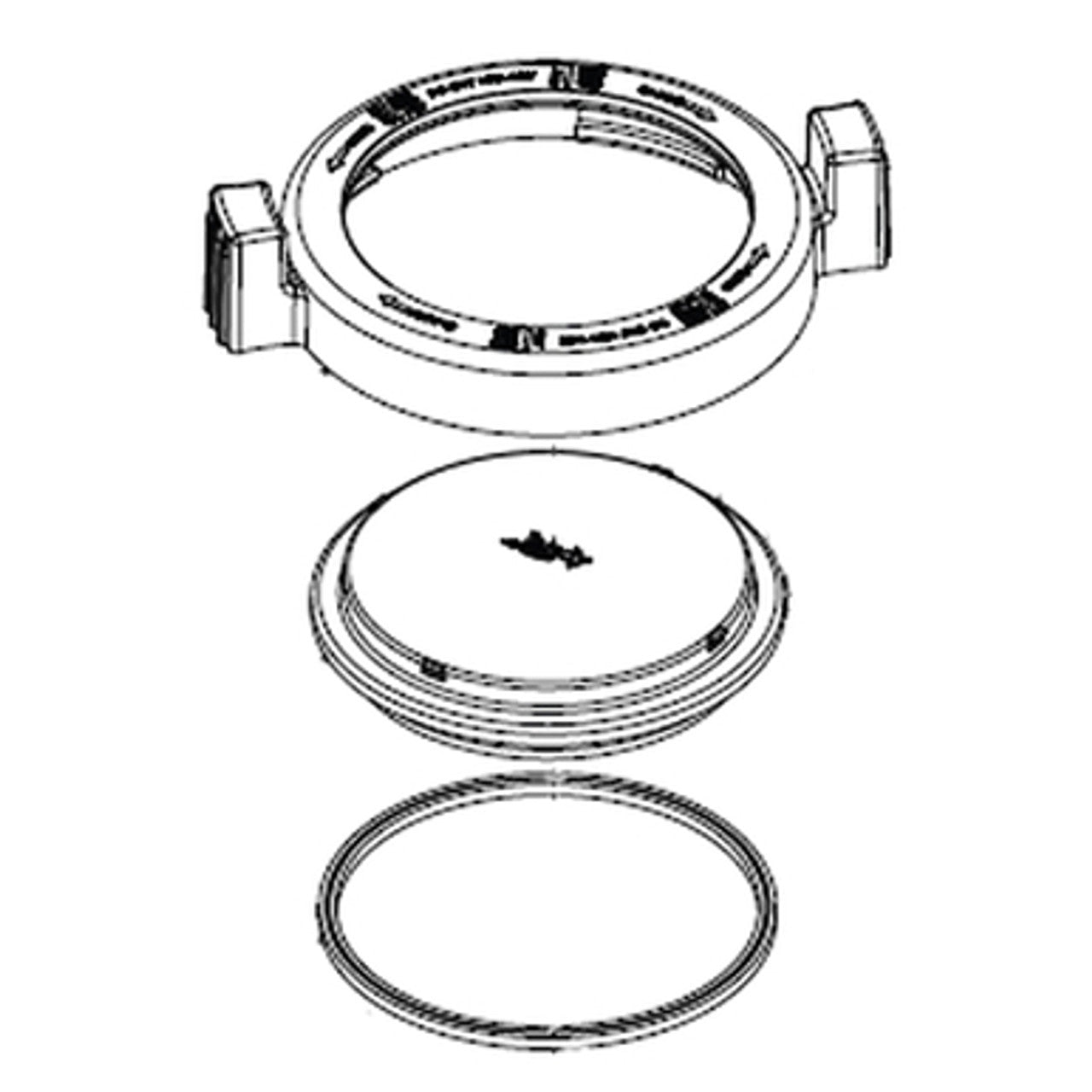 Jandy ePump Lid & Locking Ring w/ O-Ring R0445800 - Pool Pump Parts - img-2