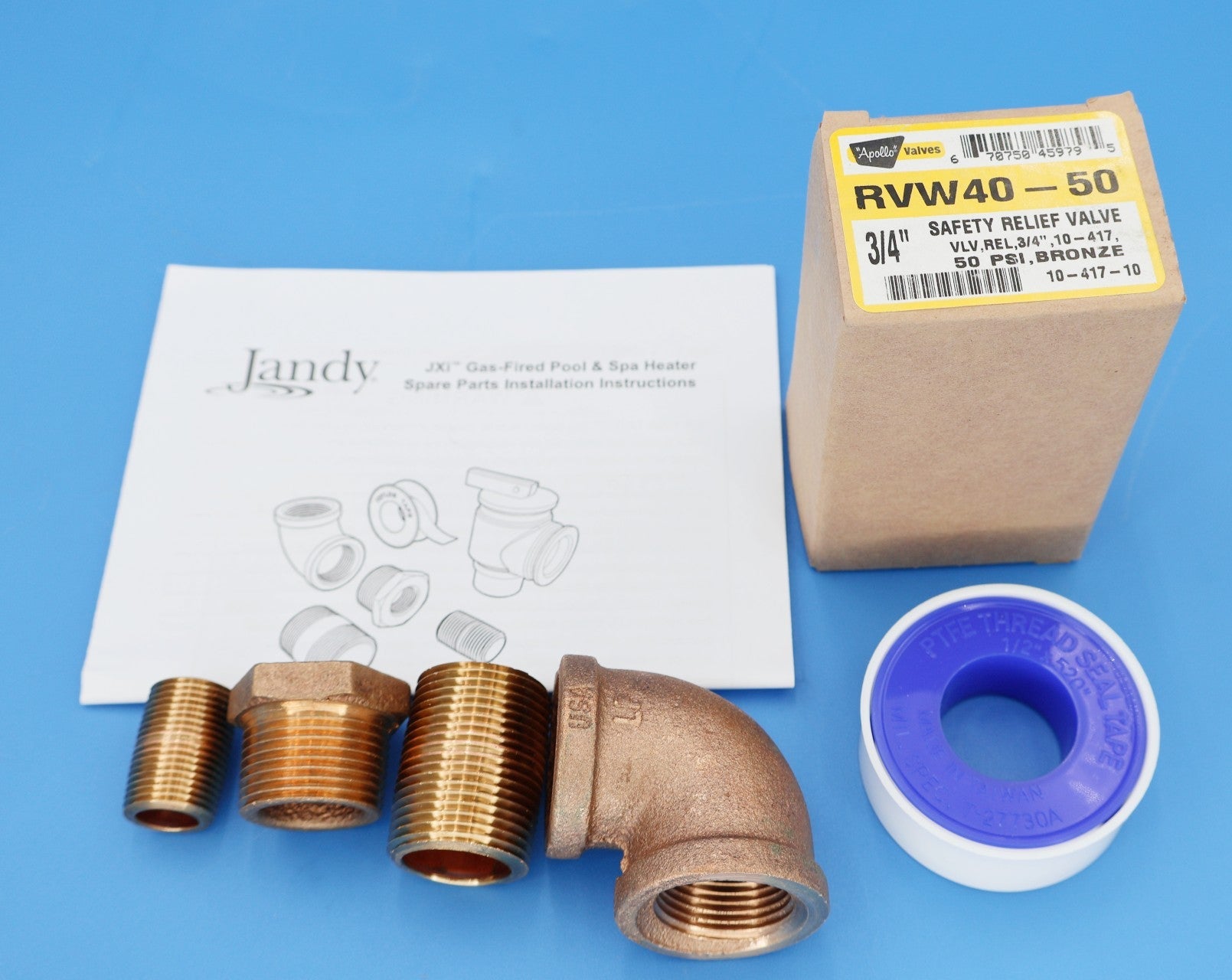Jandy JXi 200/260/400 Pressure Relief Valve Kit R0336101 - Heater Parts - img-3