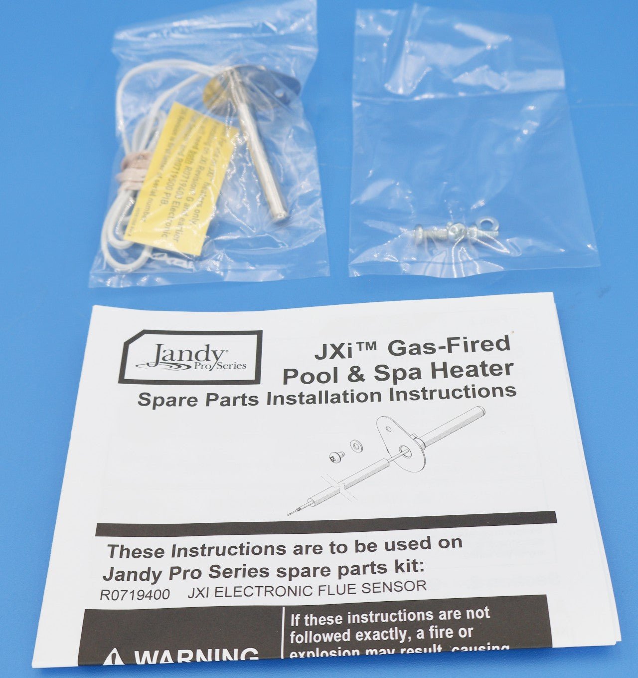 Jandy JXi VersaFlo Flue Sensor Kit R0719400 - Heater Parts - img-1