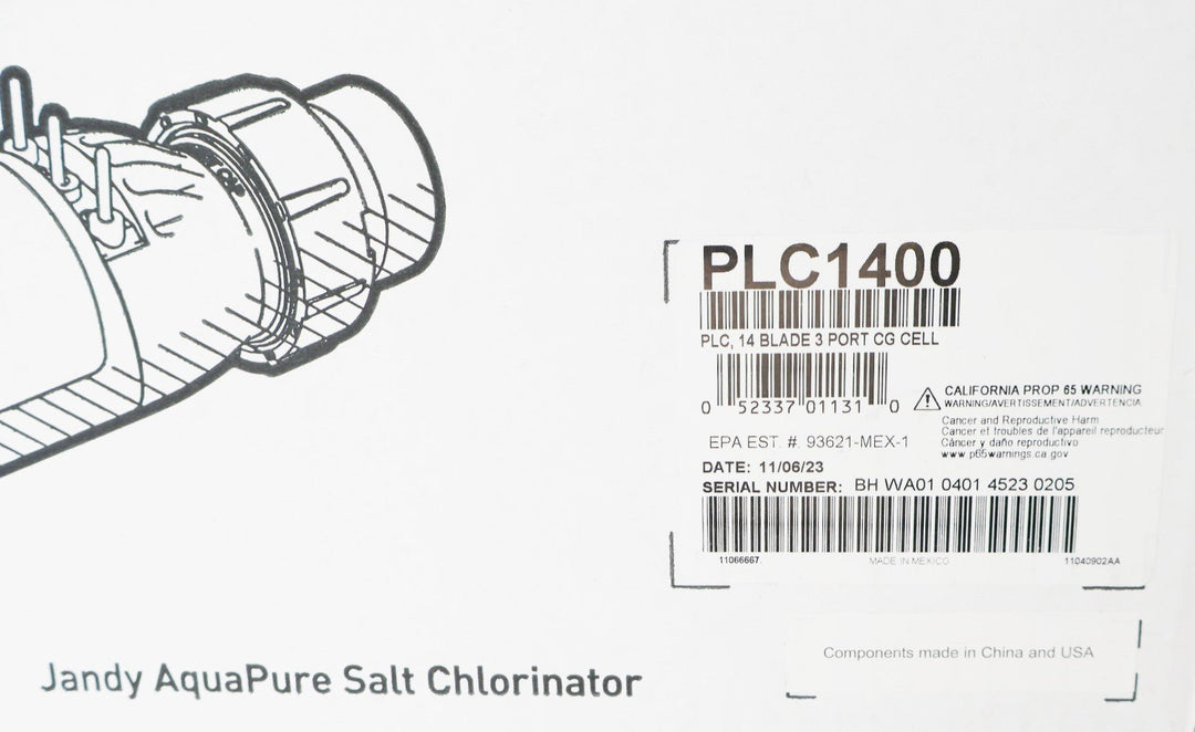 Jandy PureLink 40K Gallon Salt Chlorine Generator PLC1400