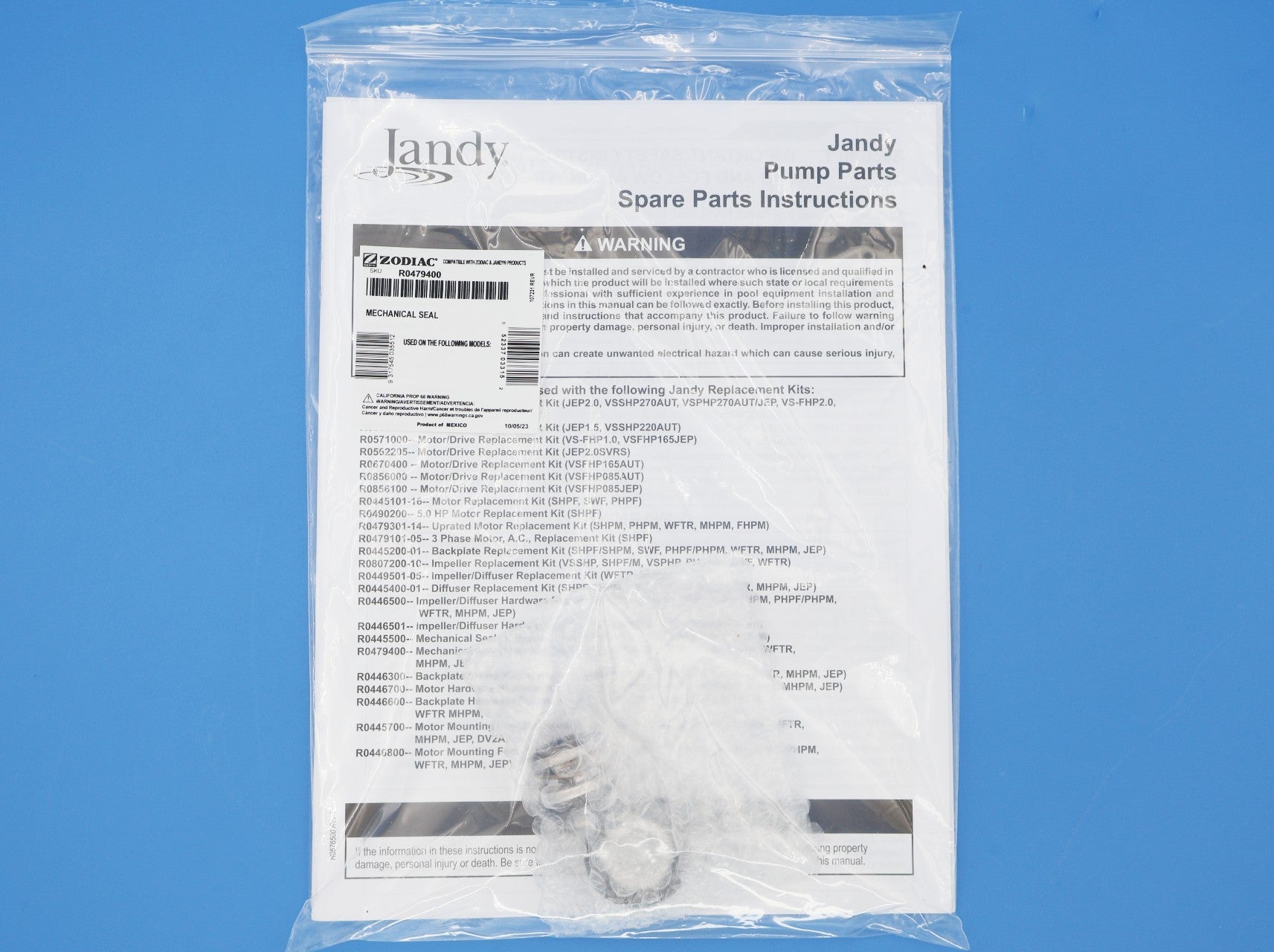 Jandy VS FloPro Mechanical Shaft Seal R0479400 - Pool Pump Parts - img-5