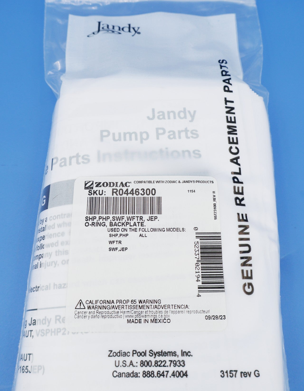 Jandy VS PlusHP Backplate O-Ring R0446300 - Pool Pump Parts - img-4