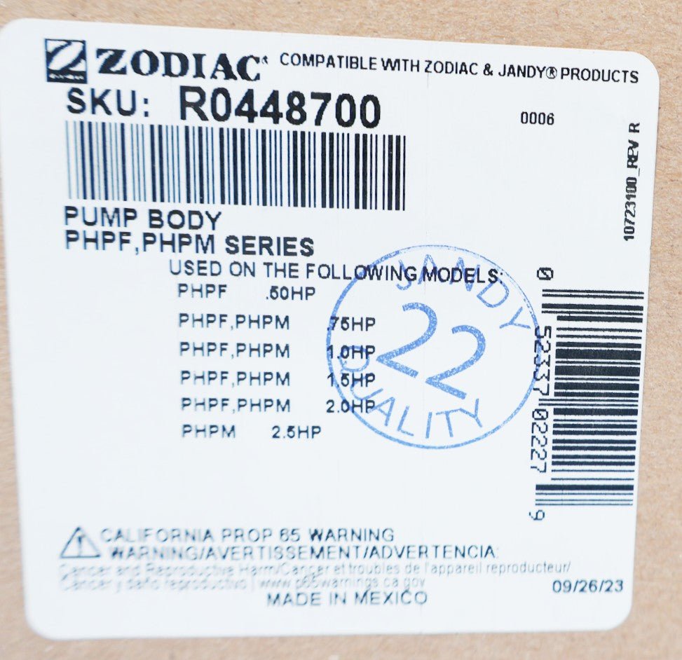 Jandy VS PlusHP Pump Body R0448700 - Pool Pump Parts - img-9