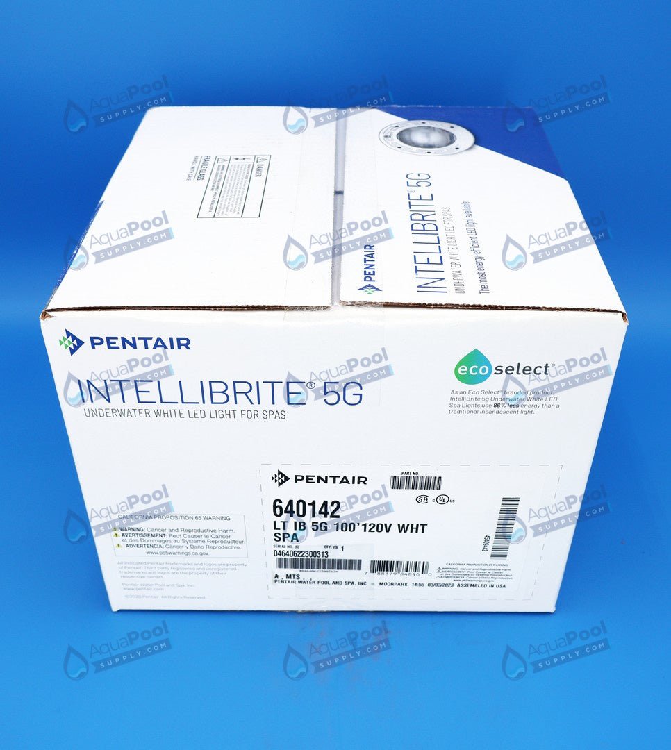 Pentair 100' White IntelliBrite® 5G Underwater LED Spa Light 120V 18W 640142 - Pool Lights