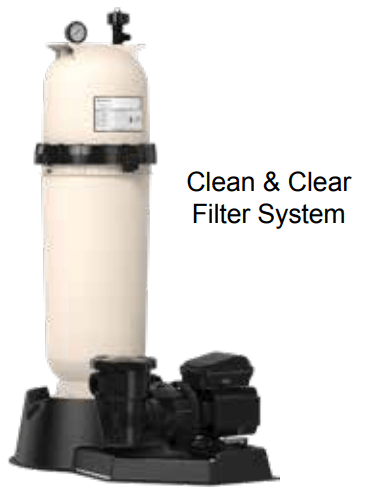 Pentair Aboveground Clean & Clear Single Speed CC150 AG Pool Filter w/ 1HP OptiFlo Pump EC-PNCC0150OE1160 - Aboveground Combo - img-1