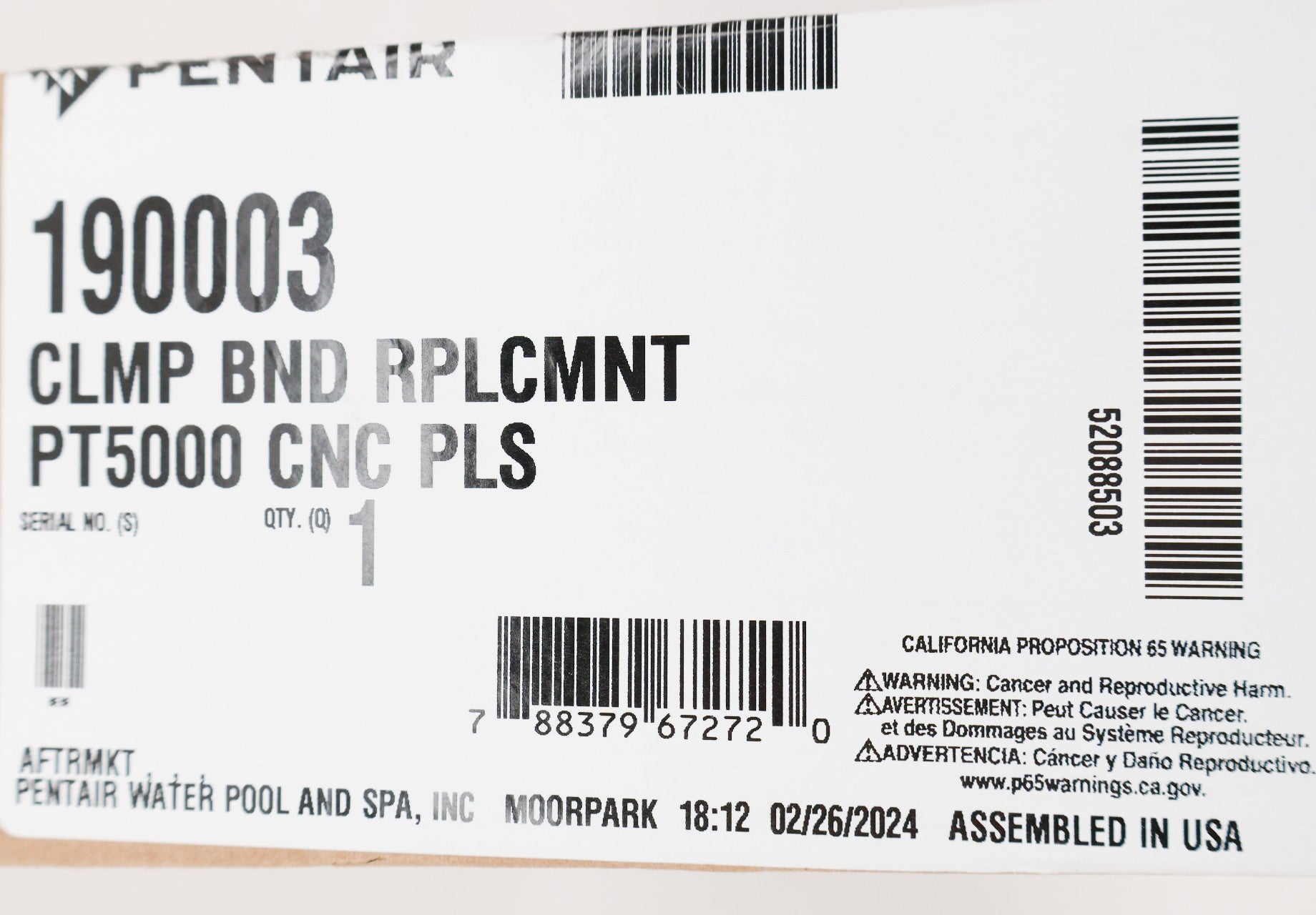 Pentair Clean & Clear Plus Clamp Kit w/ Tension Control 190003 - Pool Filter Parts - img-3