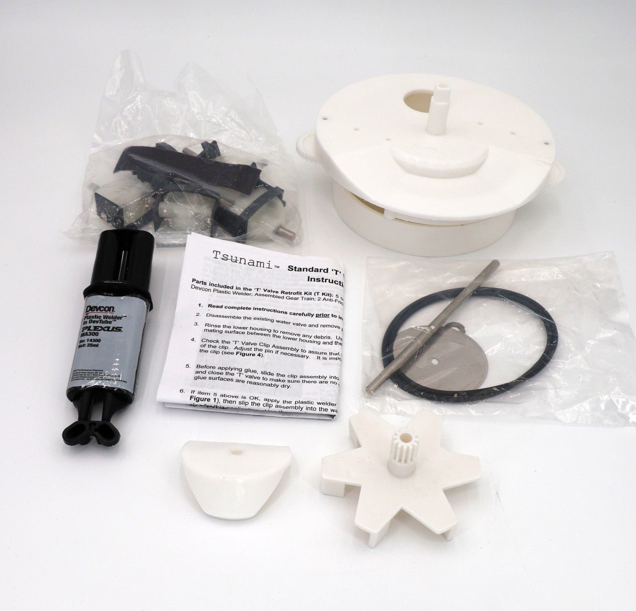 Pentair In-Floor (A&A) Top Feed Complete 5 Port T-Valve Retro-Fit Rebuild Gear Kit 230067 - In Floor Cleaning System Valve Parts - img-5