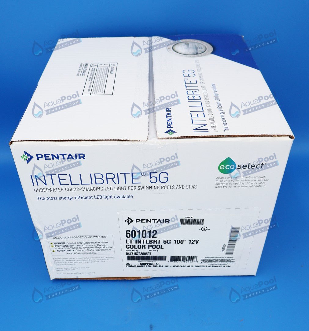 Pentair Intellibrite 5G Color Pool LED Light, 12 Volt, 26 Watt, 100 Foot Cord 601012 - Pool Lights