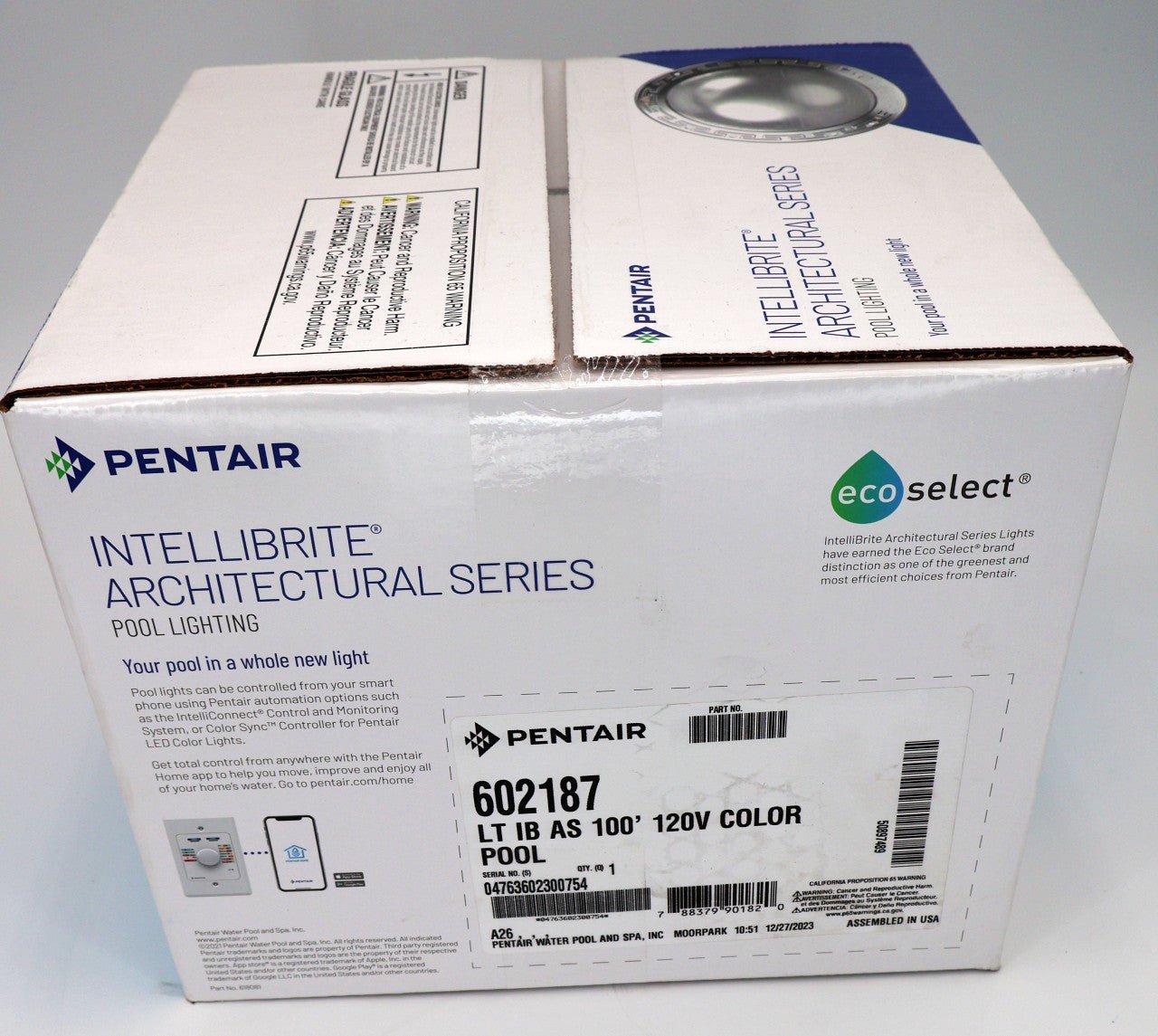 Pentair Intellibrite Architectural Series LED Pool Light RGBW 100' 120V 602187 - Pool Lights - img-6