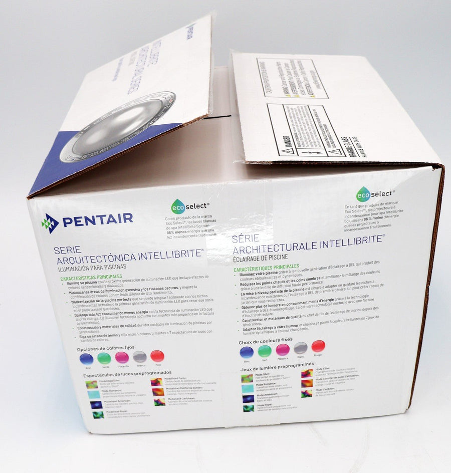 Pentair Intellibrite Architectural Series LED RGBW Pool Light 100' 12V