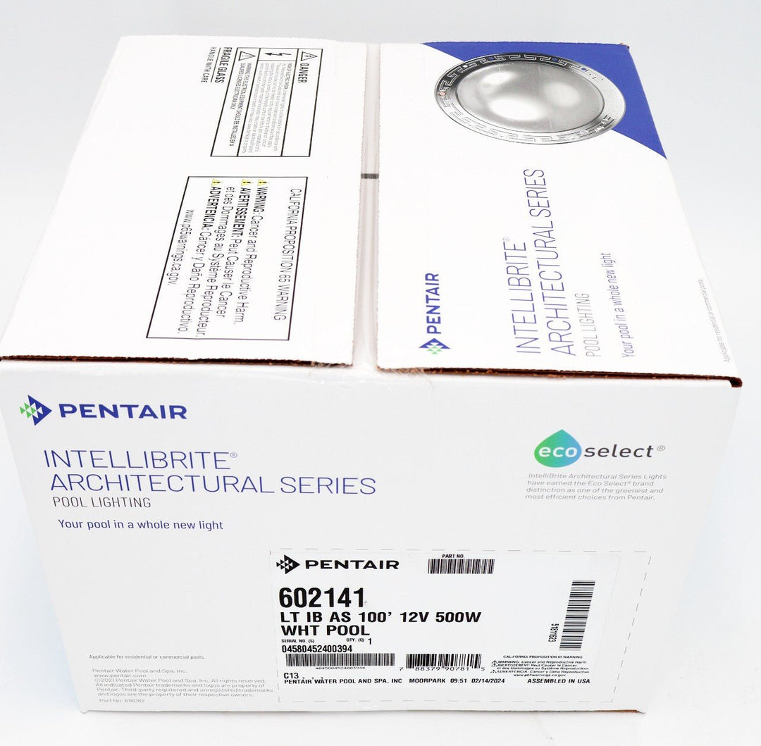 Pentair Intellibrite Architectural Series White Pool Light 100' 12V 60