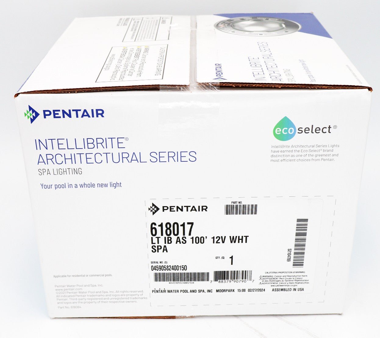 Pentair Intellibrite Architectural Series White Spa Light 100' 12V 618017 - Pool Lights - img-7