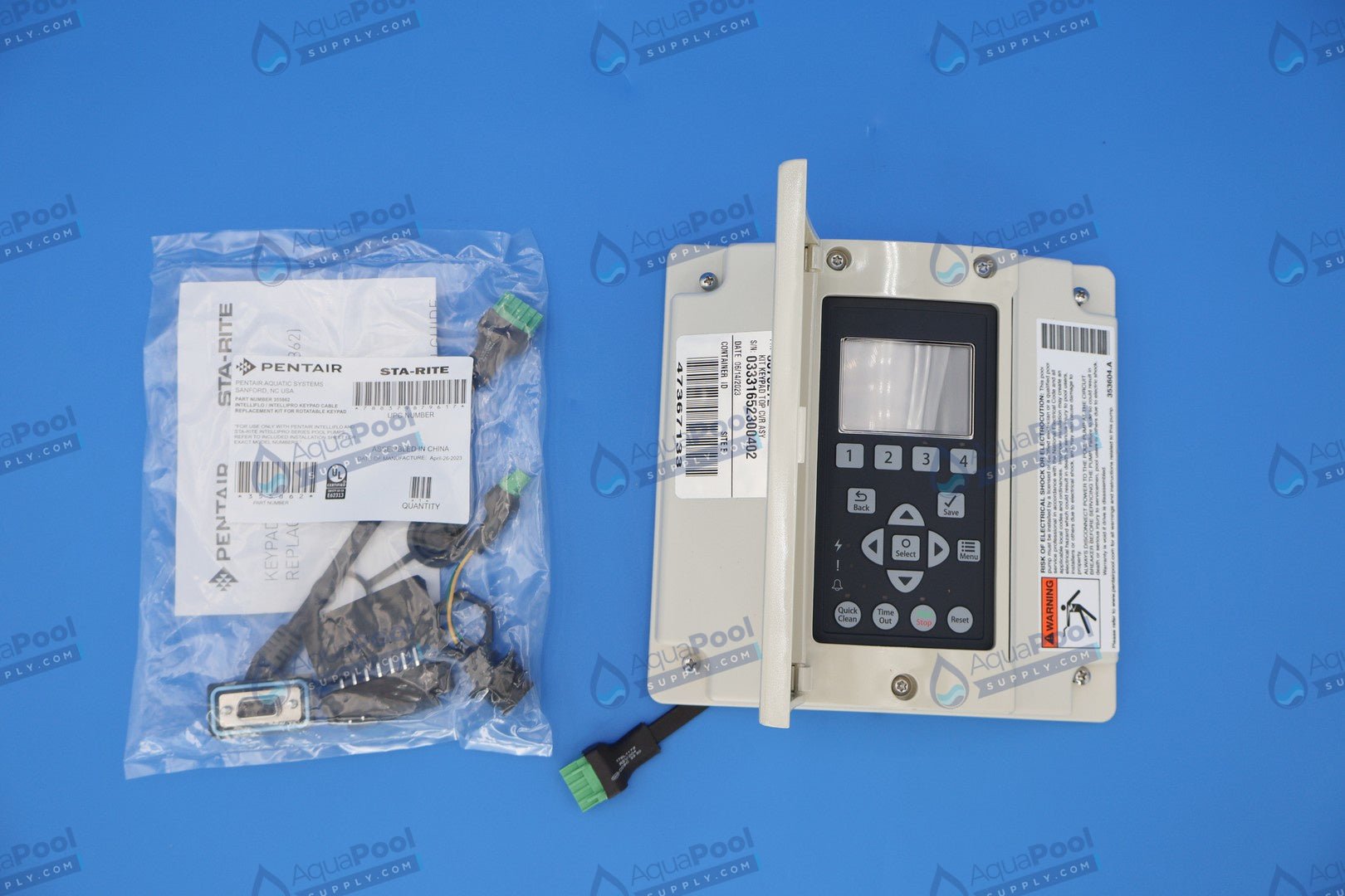 Pentair Intelliflo Keypad, Screen, and Cover Assembly 357527z - Pump Parts - img-7