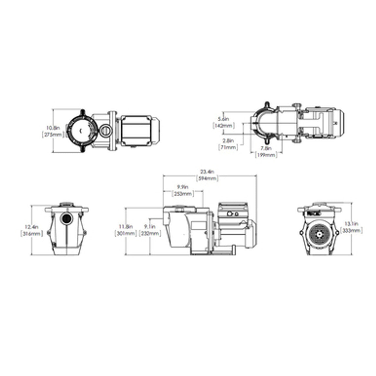 Pentair IntelliFlo VS+SVRS Variably Speed Pump 3HP 230V EC-011057 - Variable Speed Pumps - img-2
