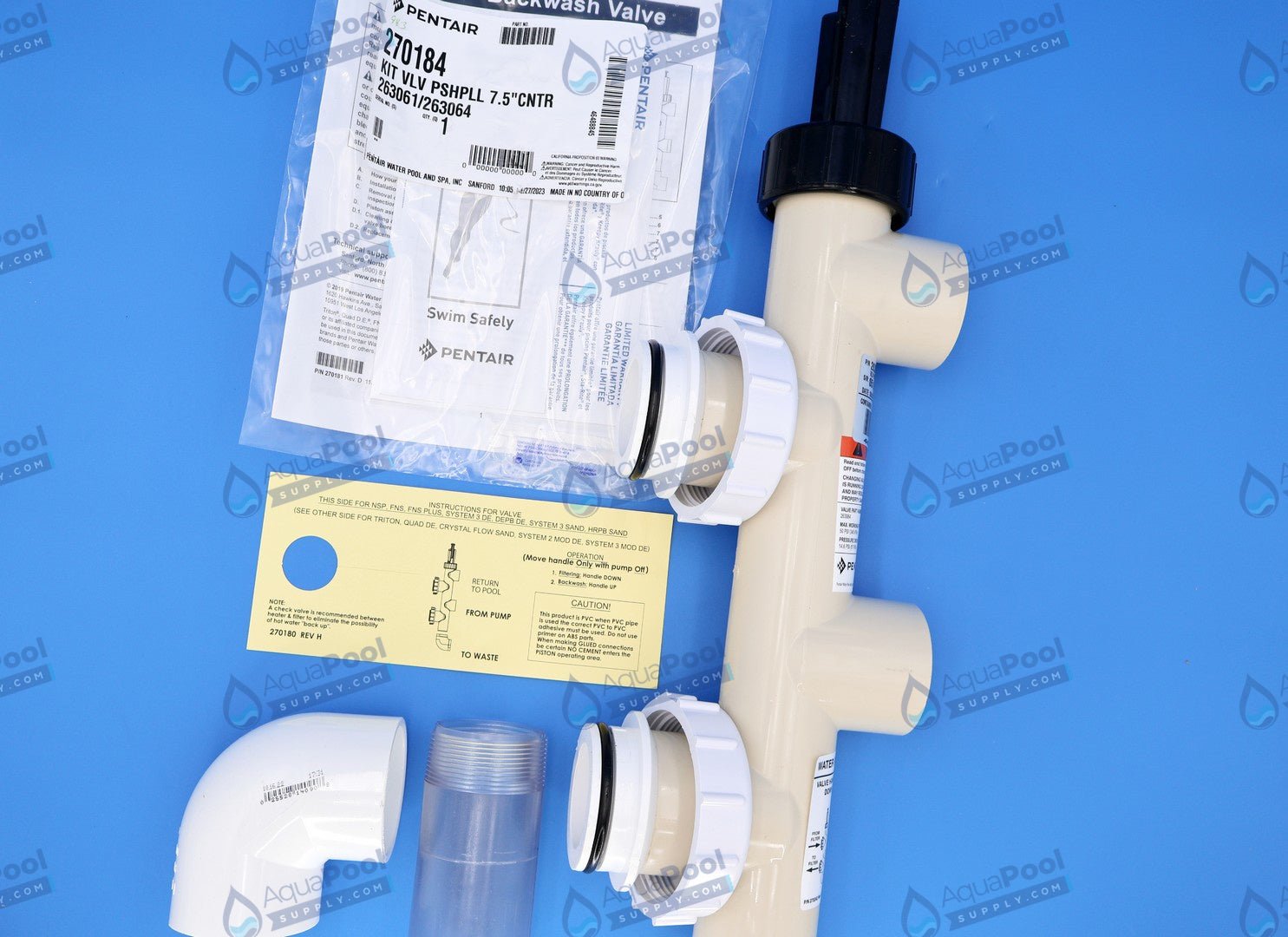 Pentair PVC Slide Valve For D.E. and Sand Filters 263064 - Pool Filter Parts - img-4