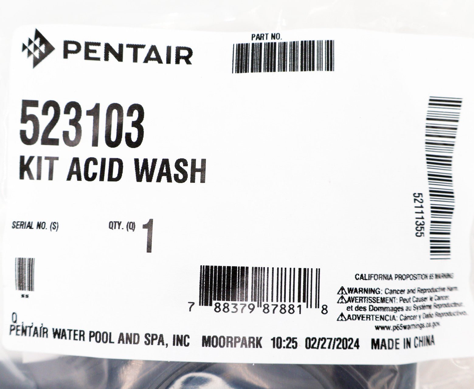 Pentair Salt Cell Acid Washing Kit 523103 - img-5