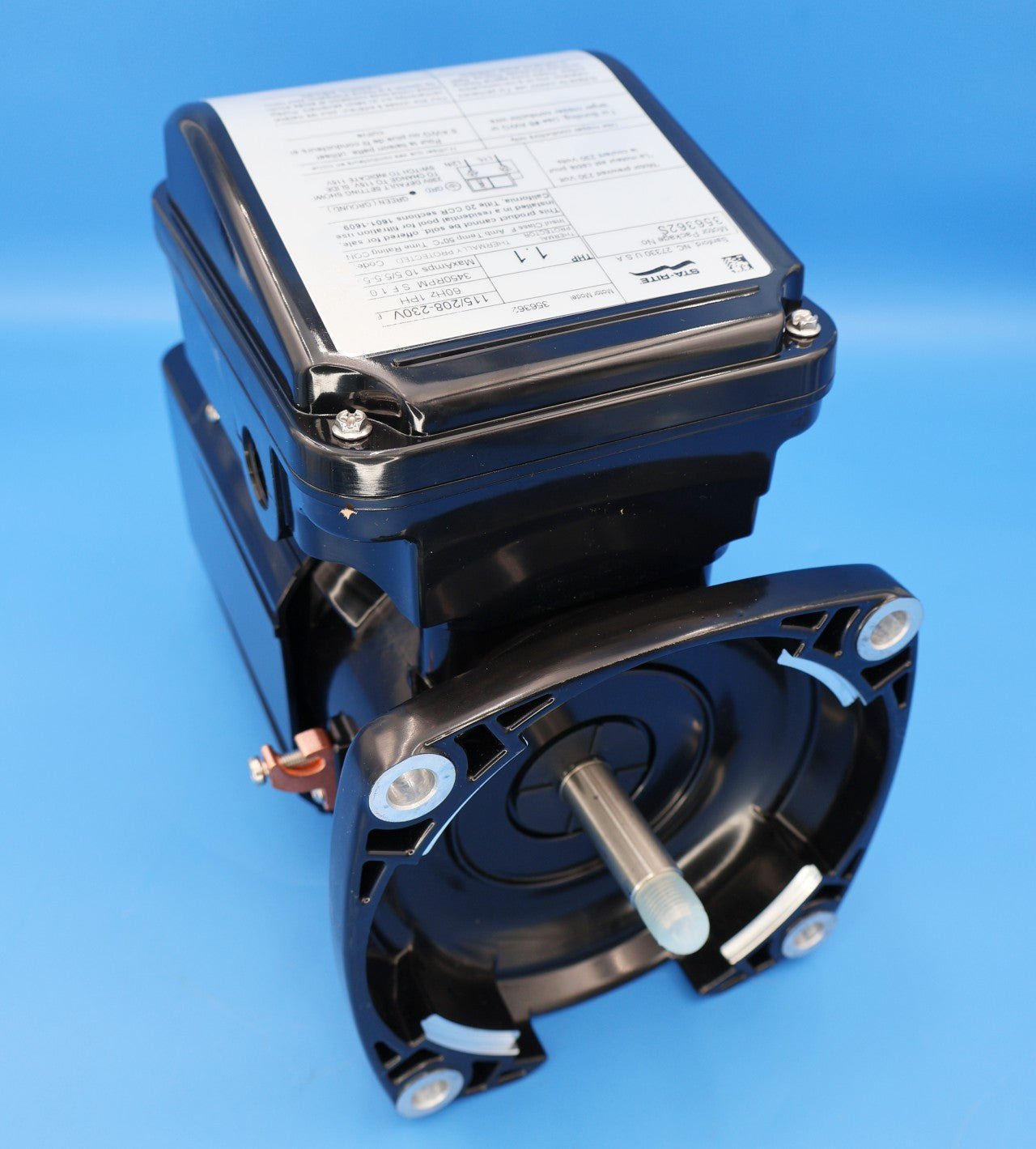 Pentair Single-Speed 1.1HP TEFC Black Motor 356362S - Pool Pump Motors - img-1