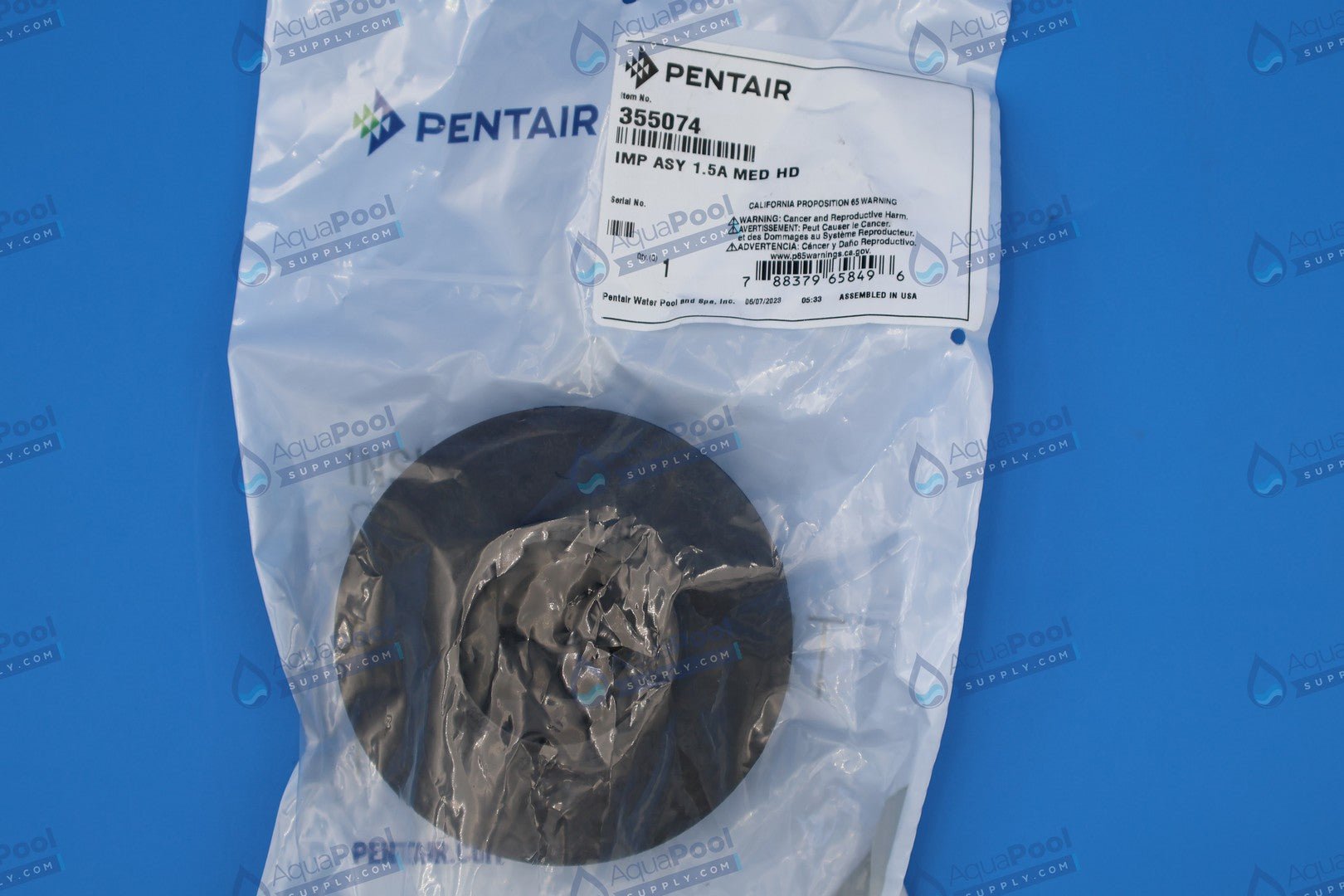 Pentair SuperFlo Impeller 1.5HP 355074 - Pump Parts - img-6