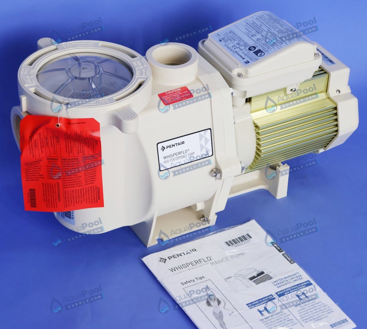 Pentair WhisperFlo® 1-Speed High-Performance Pump with TEFC Motor 1 HP 115/208-230V 011527 - Single Speed Pumps - img-4