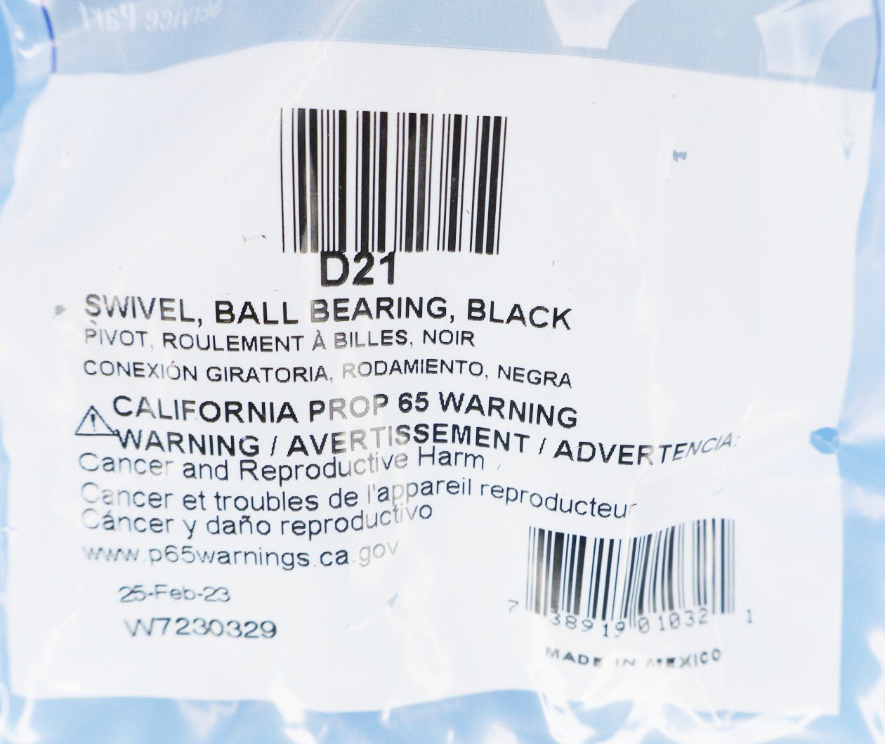 Polaris Vac-Sweep Black Ball Bearing Swivel D21 - Cleaner Parts - img-6