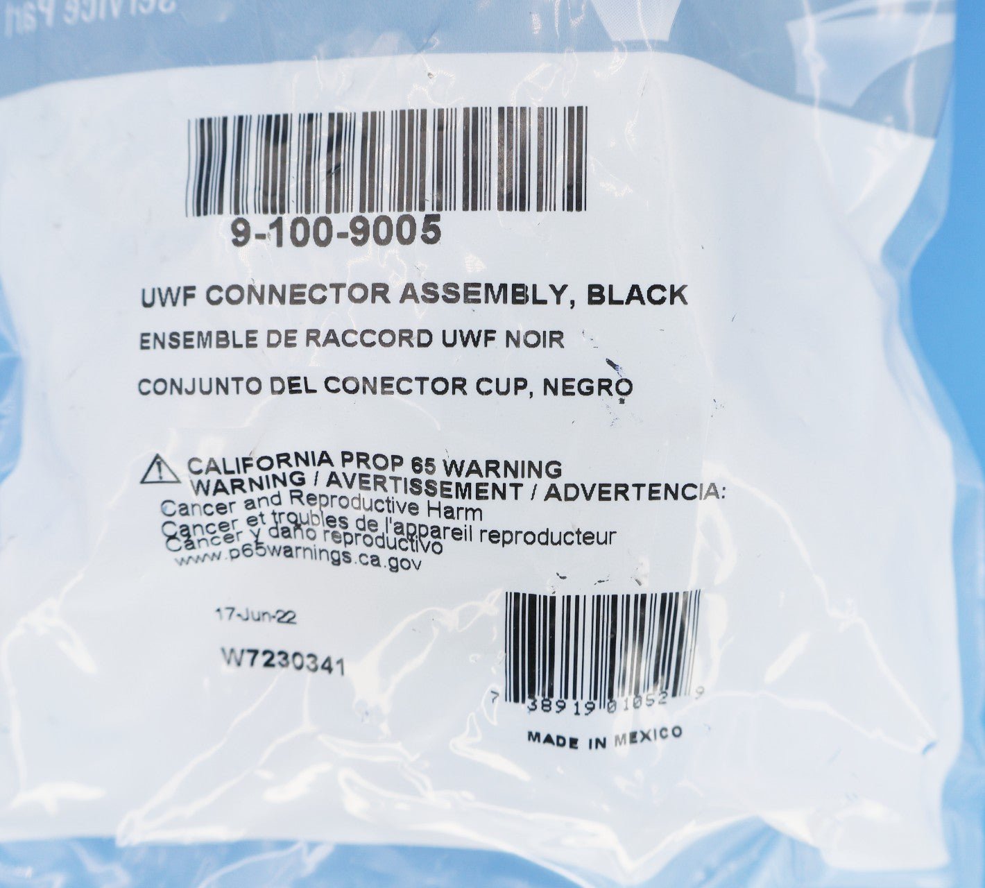 Polaris Vac-Sweep Black Universal Wall Fitting Connector Assembly 9-100-9005 - Cleaner Parts - img-7