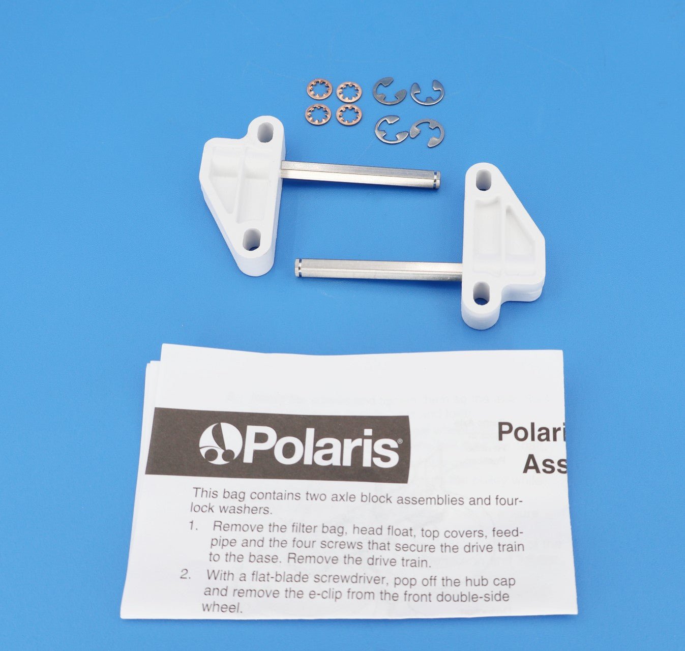 Polaris Vac-Sweep Front & Rear Axle Block Kit 9-100-1139 - Cleaner Parts - img-1